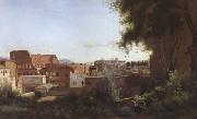Jean Baptiste Camille  Corot The Colosseum Seen from the Farnese Gardens (mk05) oil painting
